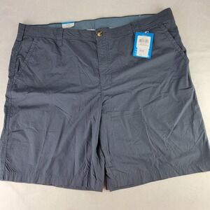 Columbia Washed Out Shorts 42 Blue Chino Flat Front Hiking Fishing‎ Quick Dry